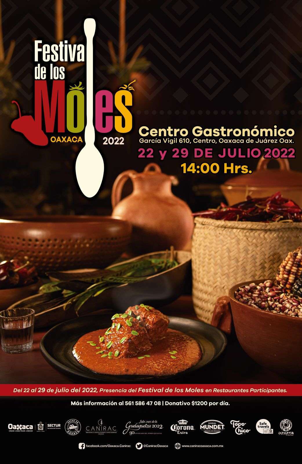 Festival de los moles Oaxaca 2022 CANIRAC Oaxaca
